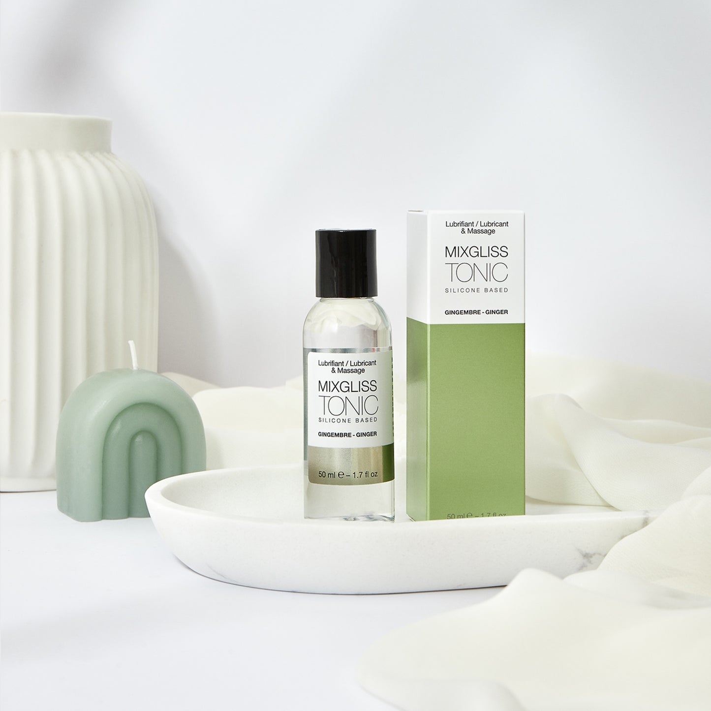 Mixgliss Silicone – Lubrifiant Intime & Huile de Massage 2-en-1 – 70 ml