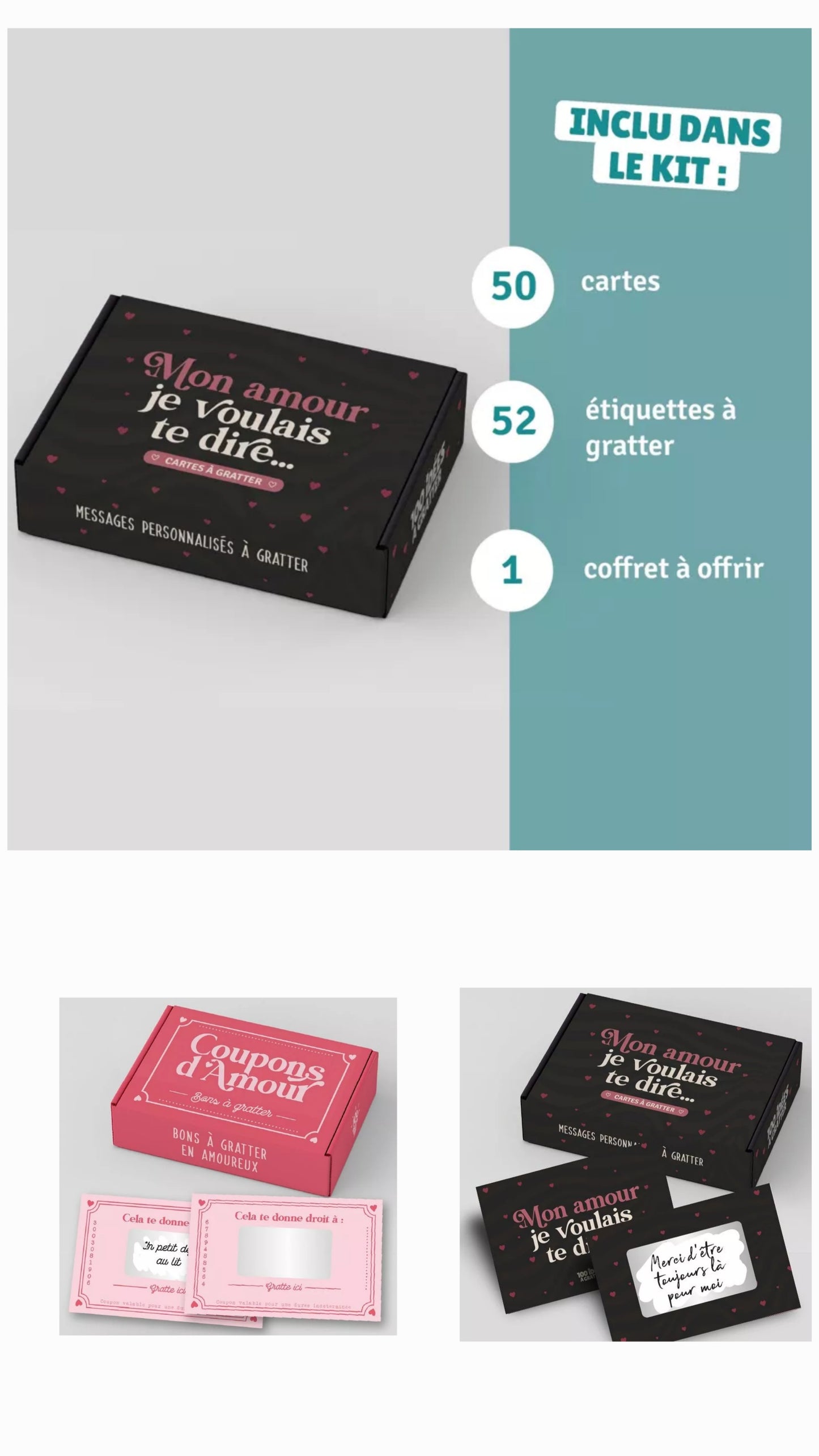 Coupons d'amour - Bons à gratter
