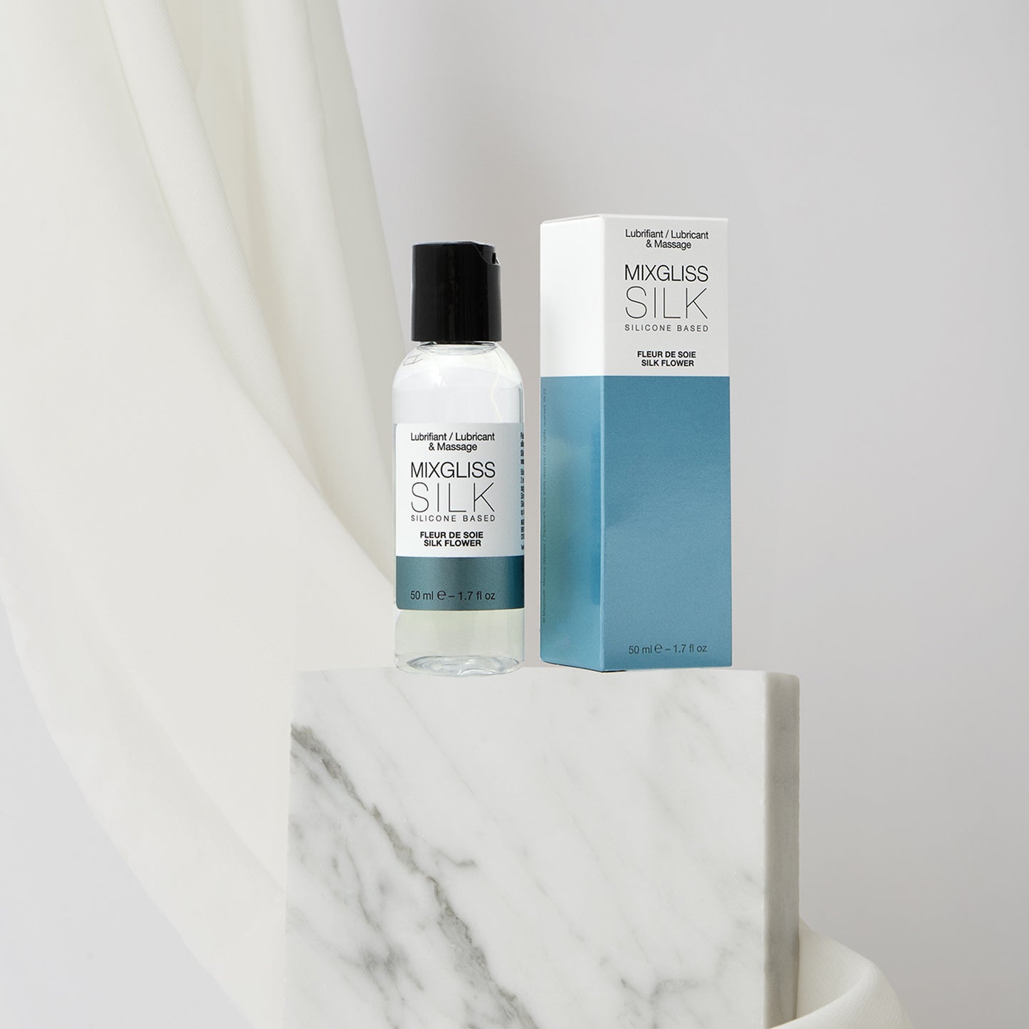 Mixgliss Silicone – Lubrifiant Intime & Huile de Massage 2-en-1 – 70 ml